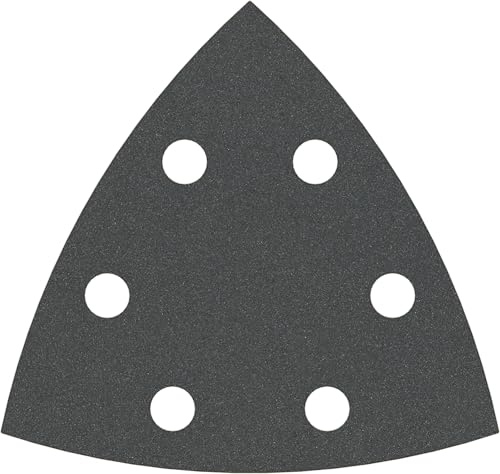 Bosch PRO F355 Schleifblatt, 93 mm, G240, 5-tlg. | für Beton, Harter Stein, Ø 93x93 mm, Körnung 240, Professional Zubehör Multifunktionswerkzeug, Deltaschleifer