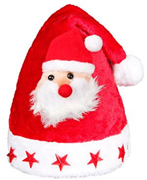 Alsino Weihnachtsmütze Nikolausmütze Fun Weihnachtsmützen, wählen:wm-46a 3D Nikolaus