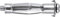 TOX Tassello in metallo per intercapedini Acrobat M8x55 mm, 2 pz, 035701171