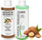Keratin-Haarsystem, brasilianische Keratin-Haar-Heißluft-Behandlung, professionelle Resultate für glattes und geschmeidiges Haar (Shampoo 120 ml + Kur 120 ml) Formaldehydfrei