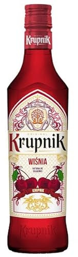 Krupnik Cherry - Luscious Polish Cherry Vodka Liqueur with Perfectly Balanced Sweetness & Tartness 28% ABV 50cl, Packaging may vary