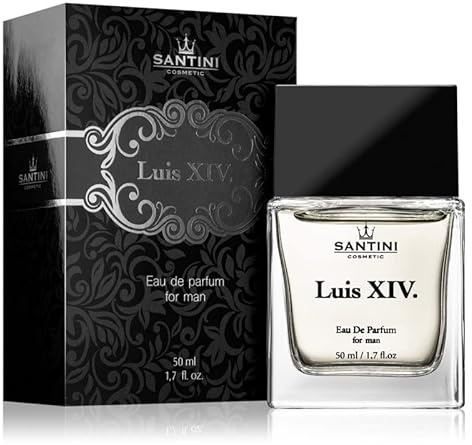 SANTINI Luis XIV Parfum Herren, Eau de Parfum für Männer, Spray, 1er Pack (1x 50 ml) - Geschenke für Manner, Hergestellt aus Französischen Premiumölen
