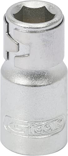 KS Tools 922.1422 - Douille porte-embouts avec anneau 1/4'' x 1/4'', 25 mm - Gamme ULTIMATE® - En Chrome Vanadium - Finition chromée satinée