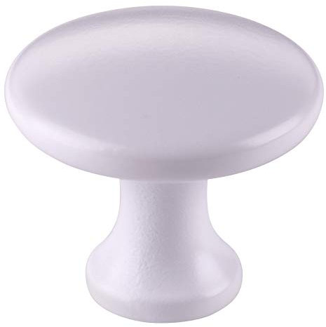 10 x SO-TECH® Möbelknopf DENISE weiß matt Ø 29 mm - Design trifft auf Funktion - Knopfgriff Küchengriff Küchenknopf Möbelgriff