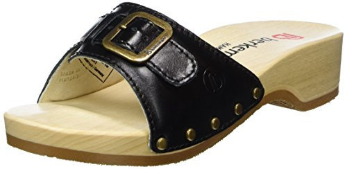 Berkemann Damen Hamburg Pantoletten, Schwarz (Schwarz), 34 2/3 EU