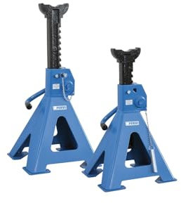 Fervi Ständer-Paar (2 Stk., Farbe Blau, Tragfähigkeit 3 t, min./max. Höhe 298-428 mm, Wagenheber und Böcke, Werkstattausrüstung) F-0069/3