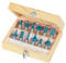 Silverline, 763555, Set di frese in metallo duro, 12 pz., 1/2