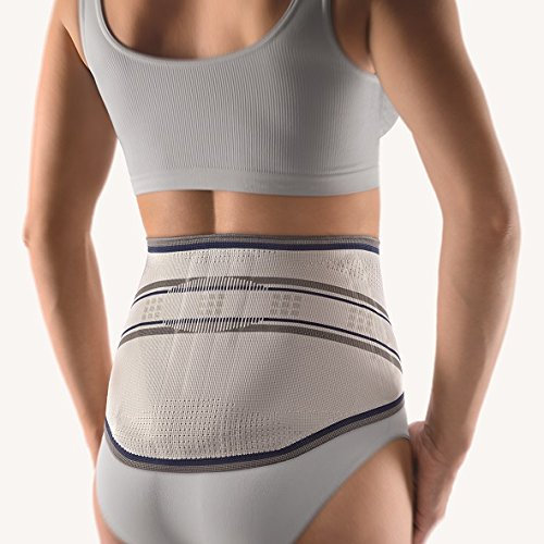 Bort StabiloBasic Lady Rückenbandage mit Pelotte 2 silber