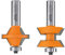 Cmt - 955.510.11 - set 2 frese x giunzione -v- hw s=12 d=40x25.4x74.5 dx
