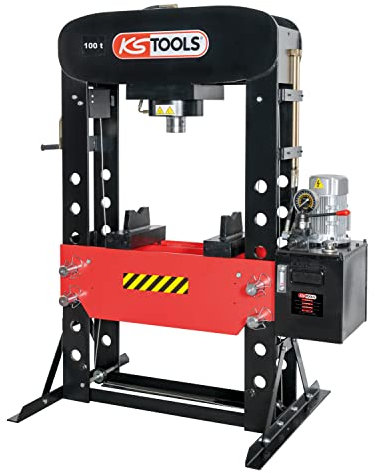KS Tools - 160.0117 - Pressa idraulica dell'officina - pressa idraulica 100 tonnellate - pressa motorizzata