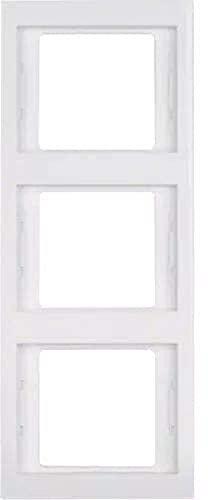Hager 13337009 Rahmen 3EV K1 bl. Polar, Glanz