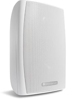 Cambridge Audio ES20 - Pair of Wired Outdoor Speakers Designed to Withstand Extreme Temperature and Humidity Differences - Including Wall Brackets with Cable Routing - White