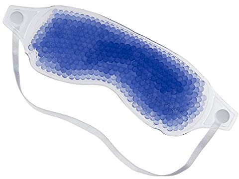 Reusable Eye Mask with Flexible Gel Beads for Hot Cold Therapy, Best Spa Eye Wrap for Puffy Eyes, Non Toxic Compress for Swollen Eyes, Relaxation, Hot Cold Pack