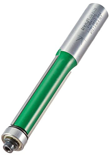 Trend CraftPro Self Guided Trimmer Router Cutter Bit, 1/2 Inch Shank, 12.7mm Cut Diameter & 50mm Cut Length, Tungsten Carbide Tipped, C195X1/2TC, Silver