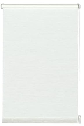 Gardinia Rollo zum Klemmen oder Kleben, Tageslicht-Rollo, Blickdicht, Alle Montage-Teile inklusive, EASYFIX Rollo Natur, Weiß, 120 x 150 cm (BxH)