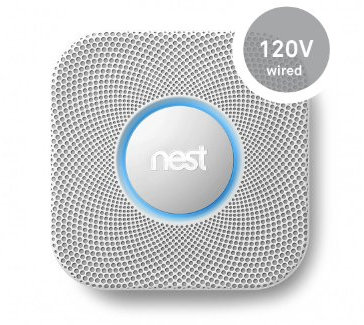 Nest Protect Smoke And Carbon Monoxide, 120-Volt, Wired, White (S1001Lw)