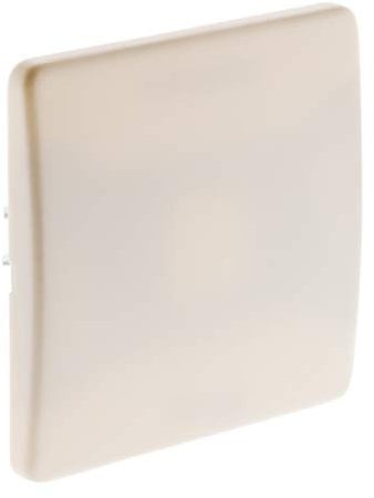 Zenitech - Placa De Cubierta 75x75mm - Fijación Con Tornillos Y Garras Incluidos - Compatible Con Cajas De Empotrar Estándar - Sistema De Clipaje Fácil - Norma CE - Blanco