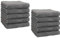 Betz 10 Stück Seiftücher Premium 100% Baumwolle Seiflappen-Set 30x30 cm Farbe anthrazit