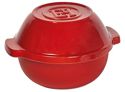 Emile Henry Ceramic Bread Pot for Sourdough & No‑Knead Loaves, Burgundy