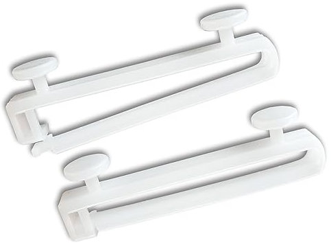 Dekohaken24-28x Schlaufengleiter für 5cm Schlaufen, mit verschließbaren Haken, für Gardinenschienen/-Stangen mit 6mm Laufnut