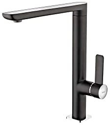 Teka - Grifo De Cocina Teka Monomando Fo 915 Color Cromo Y Negro Ref 62915020Nc Caño Alto Giratorio