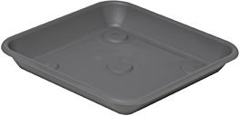 SOTTOVASO QUADRATO CM. 30X30 GRIGIO FUMO