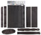 ISOLATECH gran calibre 20 metros 2:1 sin adhesivo tubo termoretráctil surtido juego negro sin etiquetar (5mm, 8mm, 10mm, 15mm, 20mm, 30mm, 40mm c/u por pieza)