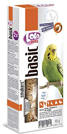 Lolo Pets Großpackung 10 x Wellensittich-Honig-Kolby 90 g