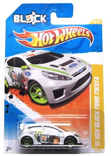 2011 Hot Wheels '11 Ken Block Ford Fiesta White # 40/244