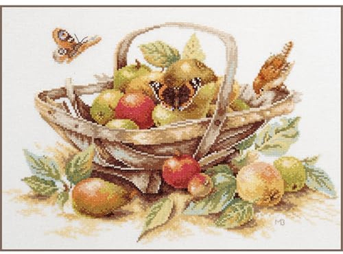 Lanarte Counted Cross Stitch Kit: Summer Fruit, NA, 39 x 29cm