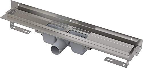 Alcaplast APZ4 Flexible Bodenablaufrinne-Duschrinne,mit Edelstahlrost - 700 mm (Line)