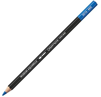 Caran D'ache Museum Aquarelle Pencil, Middle Cobalt Blue (3510.66)