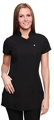 Mirabella Health & Beauty Women's Freya Beauty Tunic Uniform Black 12 UK