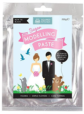 Squires Kitchen Sugar Modelling Paste - Bow Tie Black 200g