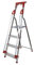 Abbey Aluminium Safety Platform Step Ladder With Handrail & Tool Tray 4 Tread