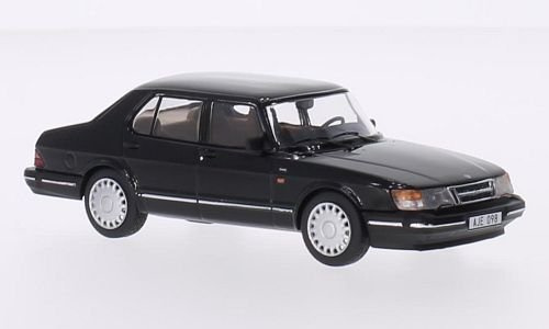 Saab 900i, schwarz, 1987, Modellauto, Fertigmodell, Triple 9 Collection 1:43