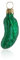 Glas Weihnachtsgurke klein grün gefrostet | aus der Glasbläserregion Lauscha | die Gurke für den Weihnachtsbaum als Baumschmuck | American Pickle, Christbaumgurke, Glasgurke Weihnachtsdeko 5,5 cm