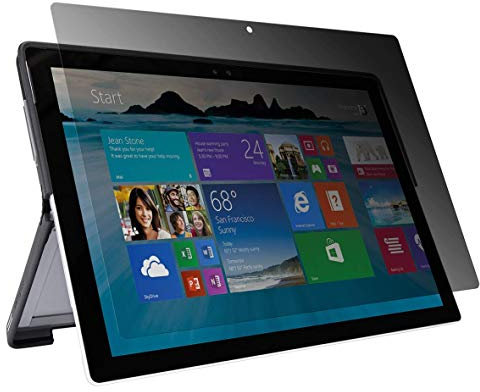 Targus Privacy Screen Filter for Tablet, Laptop or Desktop Microsoft Surface Pro 4 (12.3) Touchscreen Compatible, Clear (AST025EUZ)