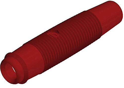 SKS Hirschmann 931804101 KUN 30 Laboratory Socket Straight Pin Diameter 4 mm Red Pack of 3