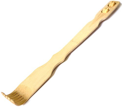 Bambus Holz Rückenkratzer und Körper Massagegerät - Geschenk für Sie und Ihn - perfekte Massage am Rücken, Nacken, Beine oder Fuß