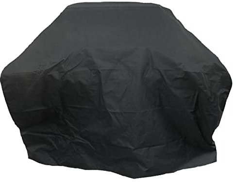 Charles Bentley Universal Gas Charcoal Premium BBQ Cover, Waterproof Finish, Heavy Duty, Fastener Straps, Rip Proof, Polyester Canvas Extra Large 6-7 Burner BBQ (126x180x75cm)