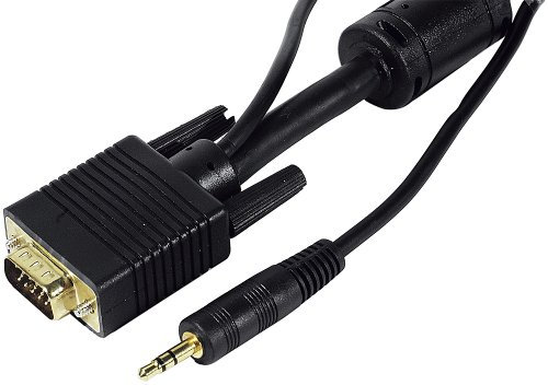 CONECTICPLUS Câble VGA + Audio 10m Noir