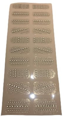 Nail Bling Stickers - 20 PCS - Perfect Manicure in Minutes (Silver)