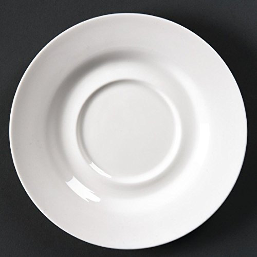 Lumina Fine China Round Saucer Tableware Dishware Food Catering Dining Home Restaurant Cafe Buffets 156mm 156mm/ 6 1/8. White. Pack quantity: 6.