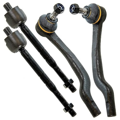 BESTPRICE 2x Spurstange vorne links & rechts, 2x Spurstangekopf vorne links & rechts Kompatibel mit MERCEDES-BENZ A-Klasse (W168)