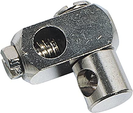 Wirquin 30723219 Chape de liaison en laiton pour bonde de lavabo à tirette, chromé