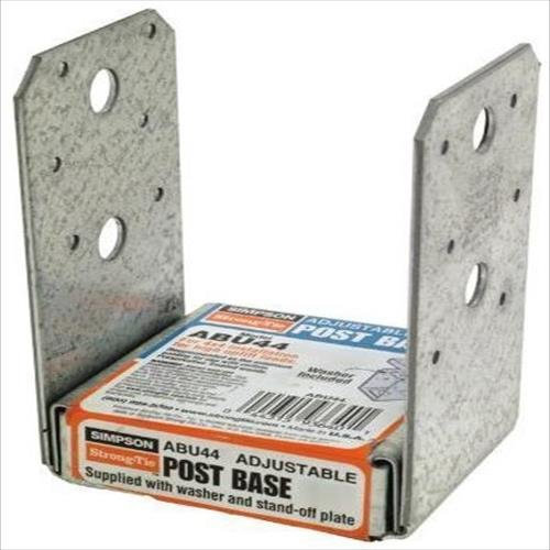 (4 fils) Simpsong Strong-tie Abu44/Abu44z 4 x 4 réglable Pied de poteau