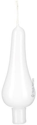 Baumkerzen Pariser Lichte Weiß 9 x 3 cm 10 Stück, Weihnachtsbaumkerzen