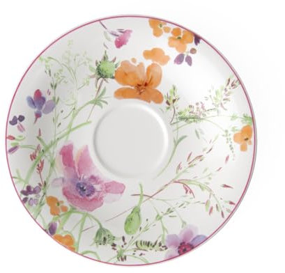 Villeroy & Boch Mariefleur Basic Saucer, 19 cm, Premium Porcelain, White/Multicoloured
