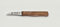 Oma's Küchenmesser, extra scharf, gebogen, 2.1/2 = 6 cm, nicht rostfrei / Gußstahl, Holzgriff, Marsvogel Solingen